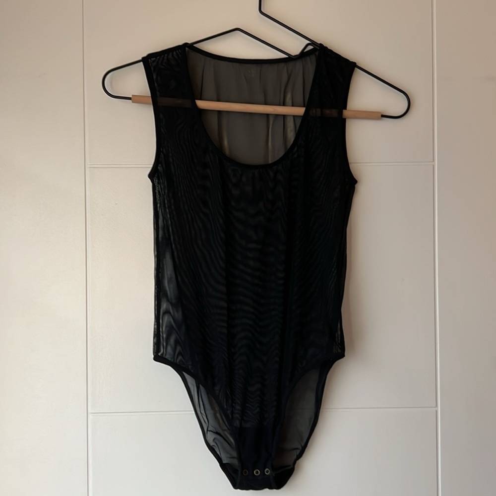 Sheer mesh bodysuit